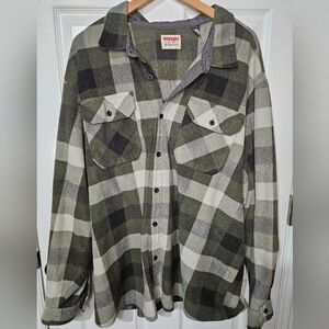 Wrangler Authentics Men's Button Down Flannel Shirt Size 3X
